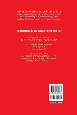 55 cặp tội danh dễ nhầm lẫn trong Bộ Luật Hình sự (Hiện hành) (Xuất bản lần thứ tư có sửa chữa, bổ sung)