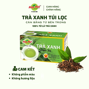 Trà Xanh Túi Lọc Nguyên Chất Hộp 25 Gói - Thương Hiệu Hùng Phát