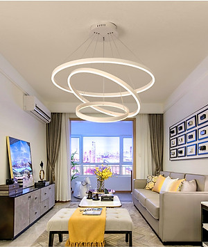 Đèn thả 3 vòng OCTIMUS 3 chế độ màu ánh sáng trang trí nội thất, sang trọng.