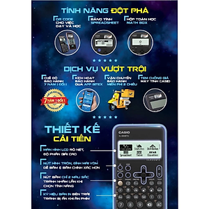 Máy Tính Casio FX 880 BTG - Màu Đen