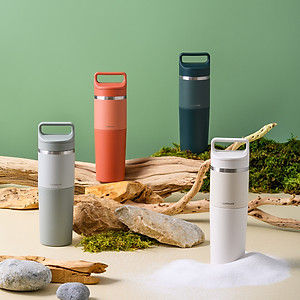 Bình giữ nhiệt Slo 2in1 with tumbler LocknLock LHC4332 (Bình giữ nhiệt và cốc nhựa) 600ml