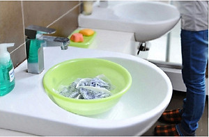 Combo 03 chậu nhựa tròn Inomata Nhật Bản 4,2 Lít 