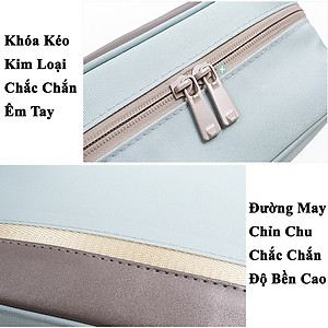 Túi Đựng Mỹ Phẩm Đồ Trang Điểm Du Lịch KUNBE, Chất Liệu Chống Thấm Nước Có Móc Treo Tiện Lợi