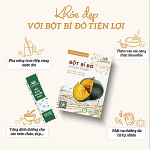 Bột bí đỏ nguyên chất Goce - 72g (24 gói x 3g)