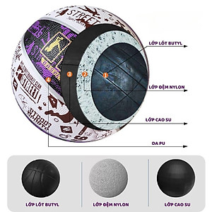 Quả  Bóng Rổ Số 5 Tặng Kèm Kim Bơm + Túi Lưới