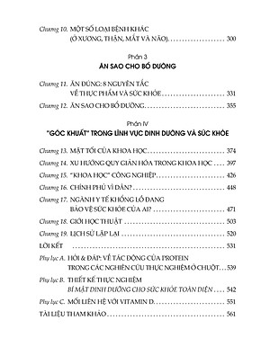 Bí mật dinh dưỡng cho sức khoẻ toàn diện (TB)