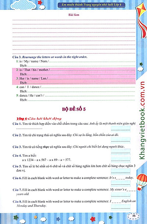 Sách Em Muốn Thành Trạng Nguyên Nhỏ Tuổi (Lớp 4)