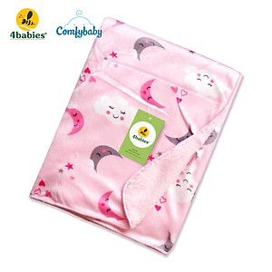 Chăn lông tuyết mịn 2 lớp 4Babies - Comfybaby 0821-4BB-CHAN01 Size 76*102cm