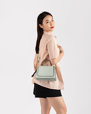 Túi Yuumy ( Thời trang nữ nắp gập phối quai xách size 20 - Túi đeo chéo da Seasand YN128 )