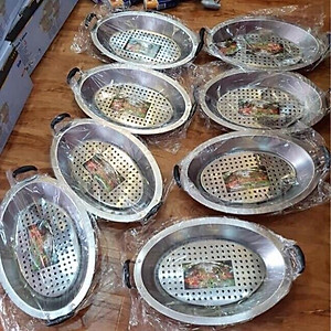 Nồi, Khay Nấu Cá Chép Om Dưa- Nấu Lẩu Hấp Loại To Như Nhà Hàng Rất Tiện Lợi Dụng Cụ Nhà Bếp - Chính Hãng MINIIN -TẶNG GIẤY ĂN CAO CẤP