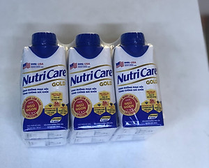 Thùng Sữa pha sẵn bổ sung sức khoẻ Nutricare Gold (18 chai x 200ml) - Dinh dưỡng phục hồi, Tăng cường sức khoẻ