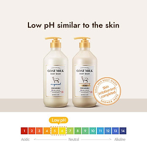 Sữa tắm sữa dê dưỡng trắng, dưỡng ẩm sâu Shower Mate Goat Milk 800ML