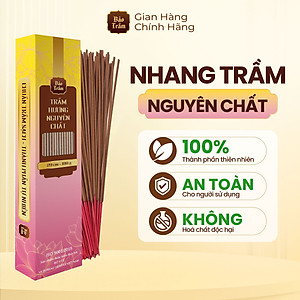 Nhang Trầm Nguyên Chất Bảo Trầm 30cm 180g | Tự Nhiên, An Toàn Sức Khỏe