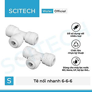 Tê nối nhanh 3 đầu dây dùng trong máy lọc nước - Hàng chính hãng