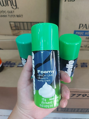 Bọt cạo râu Gillette Foamy Methol  175g hương chanh và hương bạc hà