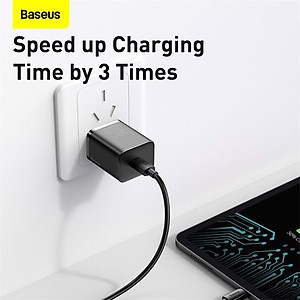 Củ sạc nhanh Baseus 30W, Củ sạc Baseus Si 30W, Củ sạc Baseus Super Si Quick Charger 30W dùng cho iPhone/ Samsung/ OPPO... (30W, Type C, PD/ QC3.0 Quick charger) - Hàng chính hãng
