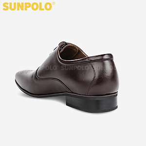Giày Tây Nam Da Bò Thủ Công Cao Cấp SUNPOLO MU0038 (Đen, Nâu, Đỏ)