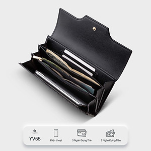 Ví cầm tay nữ nắp gập cách điệu YUUMY Seasand YV55