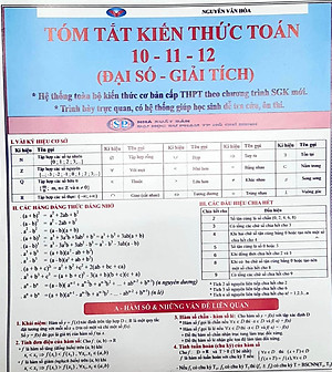 Tóm Tắt Kiến Thức Toán 10-11-12 - Đại Số - Giải Tích