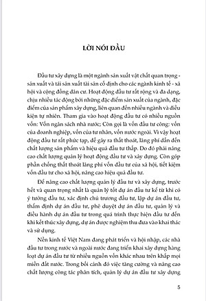 Lập, thẩm định phê duyệt, quản lý & điều hành dự án đầu tư xây dựng (Tái bản lần thứ 1, có sửa chữa bổ sung)