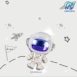 Sét Bong Bóng Trang Trí Sinh Nhật Phi Hành Gia Tặng Kèm Bơm Tay Siêu Đáng Yêu