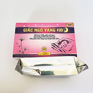 Giấc Ngủ Vàng HD giúp an thần, ngủ ngon, tăng tuần hoàn máu não - Hộp 30 viên