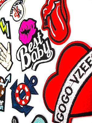 Set 13 Patch vải sticker ủi - Streetstyle 1
