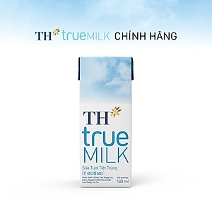 Thùng 48 hộp sữa tươi tiệt trùng TH True Milk  ít đường 180ml