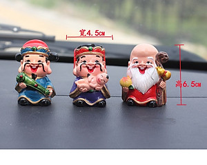 BỘ 5 Tượng Ông Thần Tài PHÚC_LỘC_THỌ_TÀI_HỶ - Chính hãng Henrysa