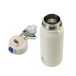 Bình giữ nhiệt inox 316 Elmich EL8331 1L, Hàng chính hãng, kèm ống hút silicone, chống tràn -JoyMall