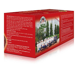 Trà Linh Chi Thanh Mát Hộp 25 gói - Reishi Mushroom Tea - Thương hiệu Hùng Phát