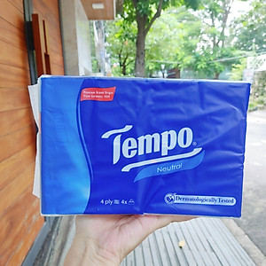 Lốc 4 Gói Khăn Giấy Cao Cấp Tempo Softpack Không Mùi, 4 Lớp, Không Gây Kích Ứng Da (90 Tờ/ Gói) - Thương Hiệu Đức