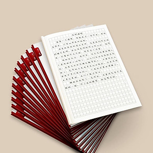 Combo 2 vở 214 bộ thủ trong tiếng trung+Vở luyện viết chữ Hán Ô Vuông_KTBOOKS
