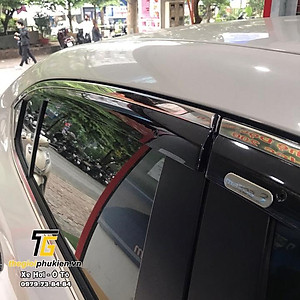 Bộ vè che mưa Mazda 3 2014-2019 chỉ mạ Crom cao cấp