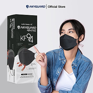 Khẩu Trang Y Tế Hàn Quốc KF94 Chính Hãng ANYGUARD, Lọc Bụi Mịn lên tới PM 2.5, 4 Lớp Ngăn 99% Vi Khuẩn, An Toàn Cho Da Nhạy Cảm (Hộp 20 Chiếc), Dành Cho Người Lớn