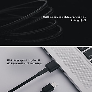 Cáp Sạc Xiaomi Mi Braided USB Type-C Cable 100cm - Hàng Chính Hãng