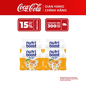 [SALE 11.11] Lốc 24 Chai Nutriboost Nước Uống Sữa Trái Cây Hương Cam 297ml – Thực Phẩm Bổ Sung, Coca-Cola Official Store