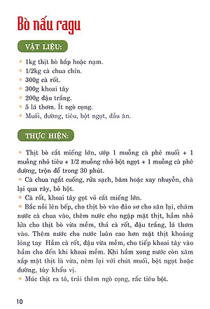 Sách Nấu Ăn Ngon - Các Món Nấu