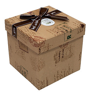Hộp Quà Vuông V 019 - 12 x 12 x 12 cm - Giao màu ngẫu nhiên