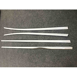 Bộ 4 miếng nẹp viền chân kính MAZDA 3 2020 -2021 inox cao cấp