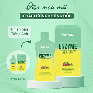 Combo 4 Hộp Nước Uống Bổ Sung Enzyme Chiết Xuất Từ Trái Cây và Rau Củ Hỗ Trợ Tiêu Hoá, Thanh Lọc Cơ Thể Coolvita - Hộp 7 Túi