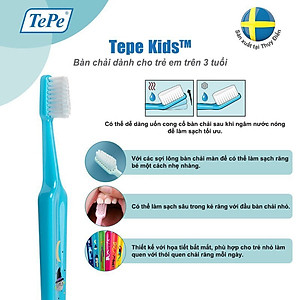 Bàn Chải Đánh Răng Trẻ Em TePe Kids X-Soft (Vỉ) – Siêu Mềm Cho Bé Trên 3 Tuổi - Nhập Khẩu Thuỵ Điển