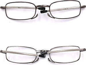 Kính lão gọng xếp 868 màu xám tròng lão 1.5 độ