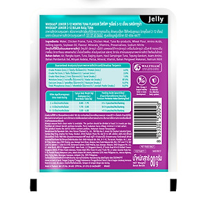 [Combo 12 Gói] Thức Ăn Cho Mèo Con WHISKAS Junior 2-12 months Vị Cá Ngừ 80g/Gói