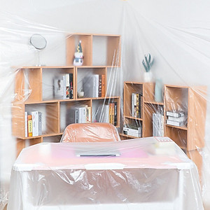 Màng bọc nilon che bụi đa năng KM 4794 keo dính 1 đầu cuộn 4x10m/ 4x20m hàng Nhật