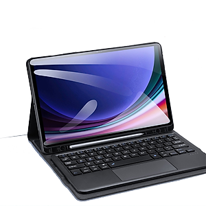 Bao Da Kèm Bàn Phím Chính Hãng Cho Samsung Galaxy Tab S10 FE, S10 FE Plus, S10 Plus – Bàn Phím Bluetooth Chính Hãng Dux Ducis Thiết Kế Mỏng Nhẹ, Tích Hợp Giá Đỡ, Có ngăn đựng bút - Hàng chính hãng