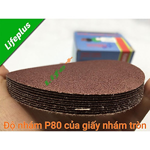 Hộp 100 giấy nhám tròn 100mm