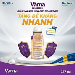 Thùng Sữa Non Pha Sẵn Värna Colostrum (24 Chai x 237ml) - Sữa Cho Người Già Tăng Cường Đề Kháng