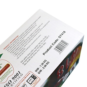 Màng bọc thực phẩm Ringo PVC cuộn lớn ST412/418/612, dùng được trong tủ lạnh, lò vi sóng, có lưỡi cắt