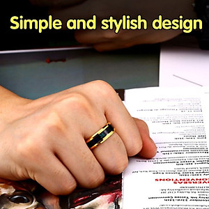 Combo Nhẫn Nam/Nữ CẢM BIẾN NHIỆT ĐỘ CƠ THỂ, Bản RỘNG, Mạnh mẽ, cá tính, Phong cách, Chất liệu hợp kim Titanium, Kèm túi Nhung đựng trang sức.